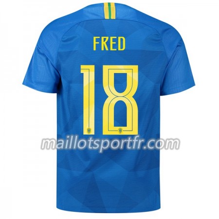 Maillot de Foot Brésil Fred 18 Exterieur Coupe du monde 2018 Maillot de Foot Brésil Fred 18 Exterieur Coupe du monde 2018